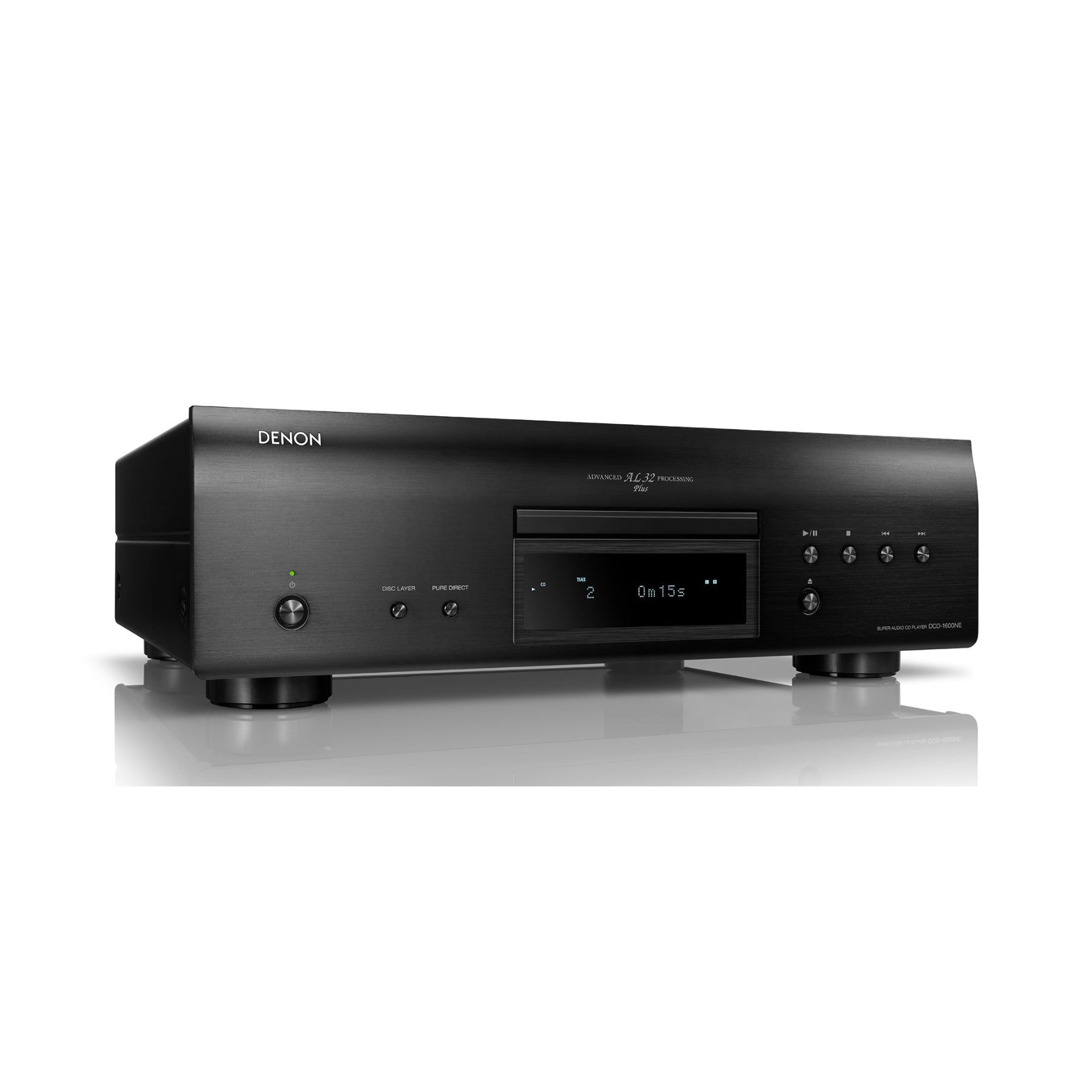 Denon DCD-1600NE Premium CD/SACD Player with Hi-Res Audio - Open Box Discount | Perfect for Audiophiles & Home Theater Systems