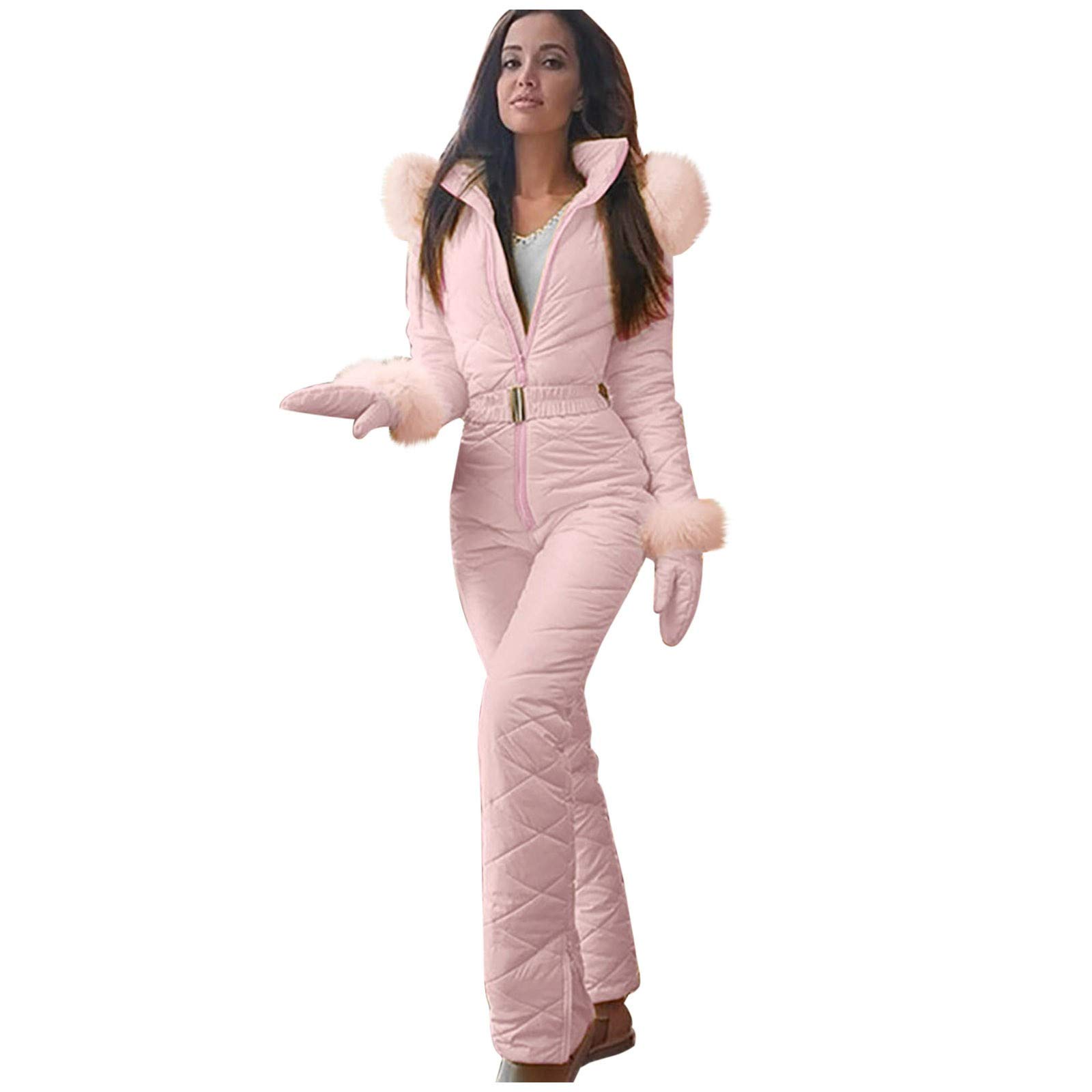 Fanteecy Women's Waterproof Ski Suits - Winter Snow Jumpsuits & Coveralls for Outdoor Snowboarding, Skiing & Cold Weather Activities | Perfect for Ski Resorts, Snow Sports & Winter Adventures