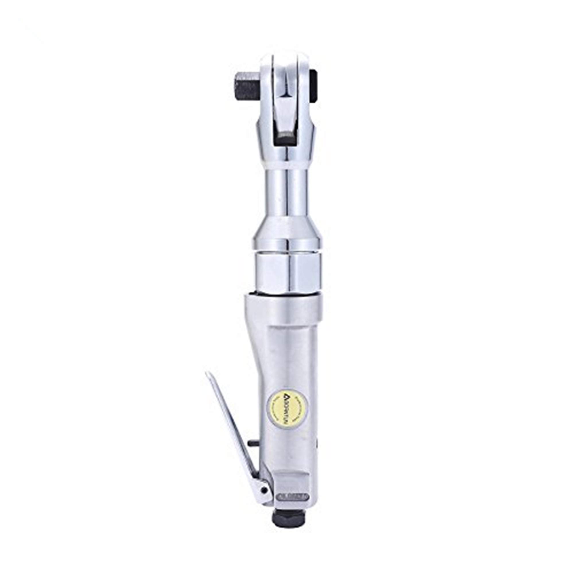 1/2 Inch Heavy Duty Chrome Air Ratchet Wrench - Pneumatic Impact Spanner with High Torque Drive for Automotive Repair & Industrial Maintenance