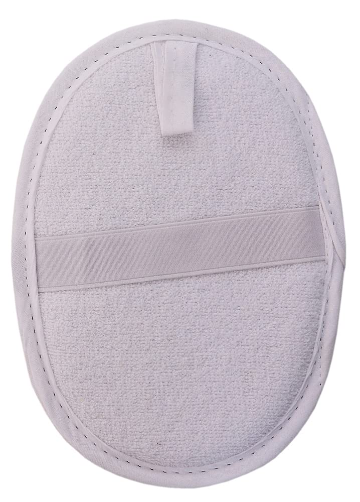 Organic Oval Loofah Exfoliating Pad for Shower & Bath - Natural Exfoliator for Smooth Skin - Perfect for Body Scrubbing, Spa & Self Care Routine