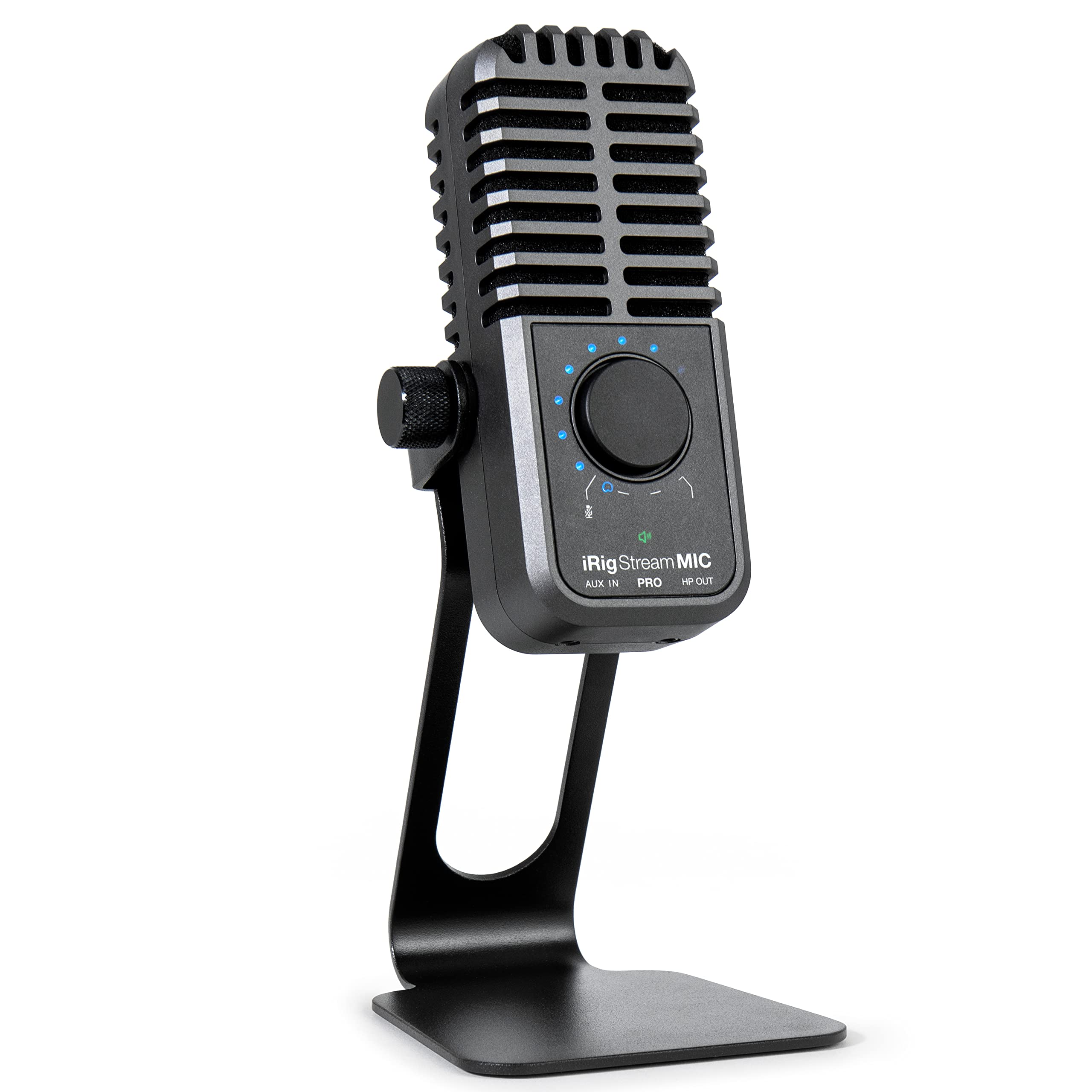 **IK Multimedia iRig Stream Mic Pro - USB & Mobile Microphone with Audio Interface for iPhone, iPad, Android, PC & Mac - Ideal for Podcasting, Singing, Recording, Gaming & Live Streaming**
