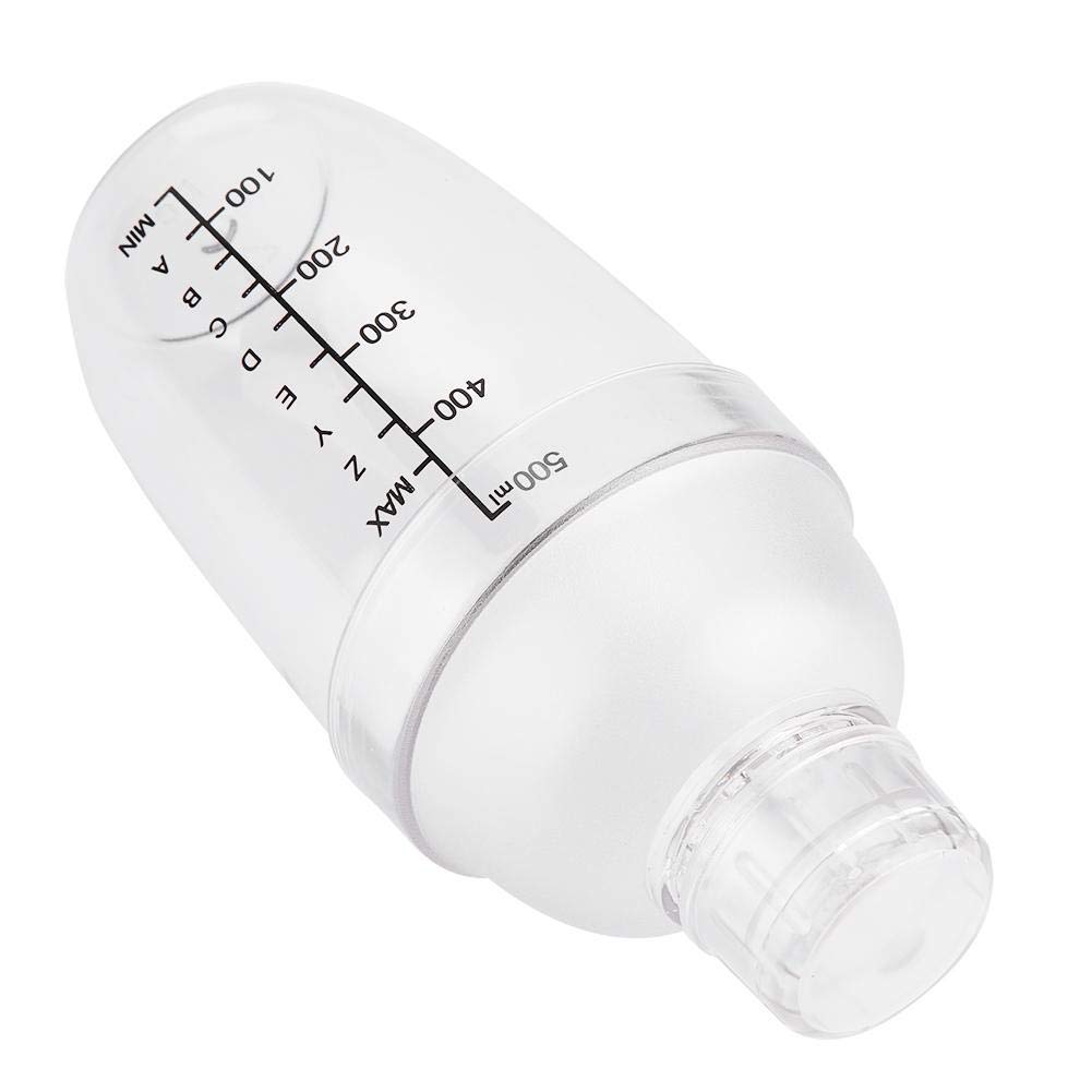 Premium 500ML Plastic Cocktail Shaker - Transparent PC Drink Mixer with Measurement Scales & Leak-Proof Lid - Perfect for Milk Tea, Cocktails, Protein Shakes & Bar Use at Home or Professional Bartending