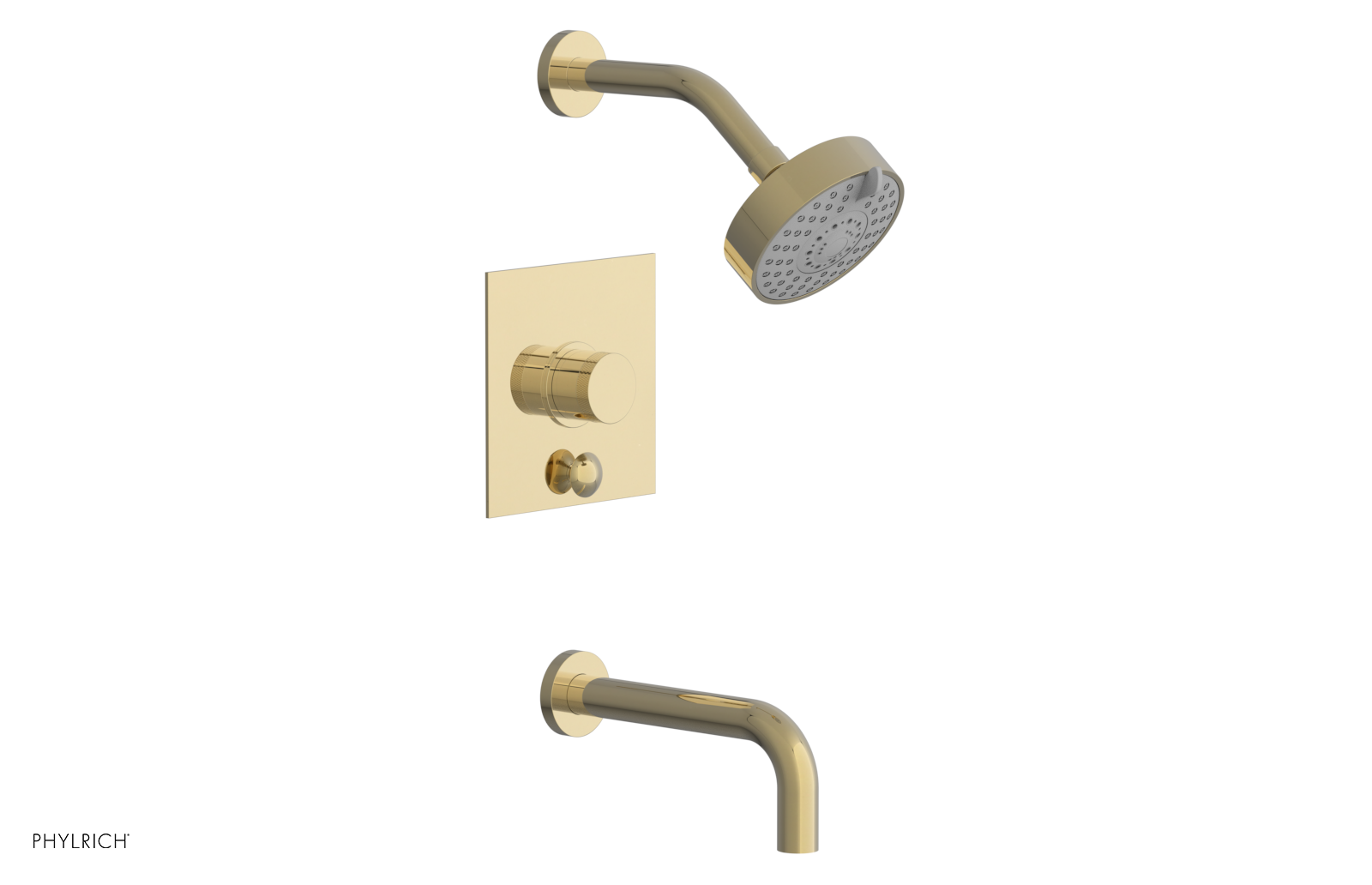 BASIC II Pressure Balance Tub and Shower Faucet Set 230S 26 - Chrome Finish for Bathroom & Shower Installation | Perfect for Modern Home Renovation & Spa-Like Experience