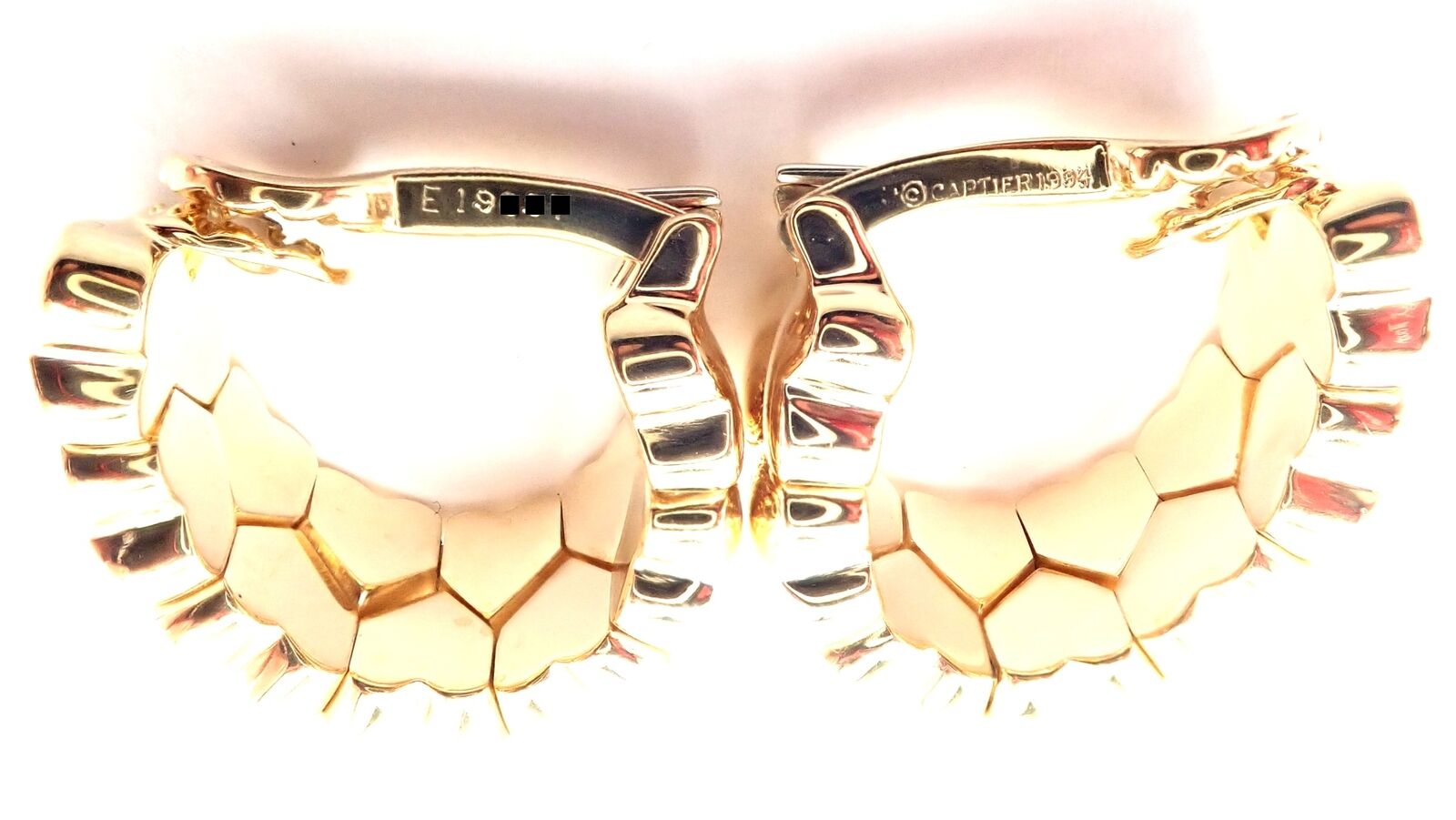 Authentic Cartier 18k Yellow Gold Double Heart Hoop Earrings for Women - Luxury Valentine's Day Gift & Anniversary Jewelry for Her