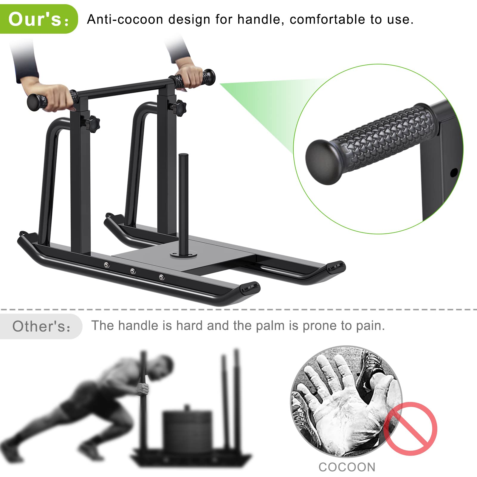 Kipika Adjustable Weight Sled for Speed Training & Strength Workouts - Compatible with 1