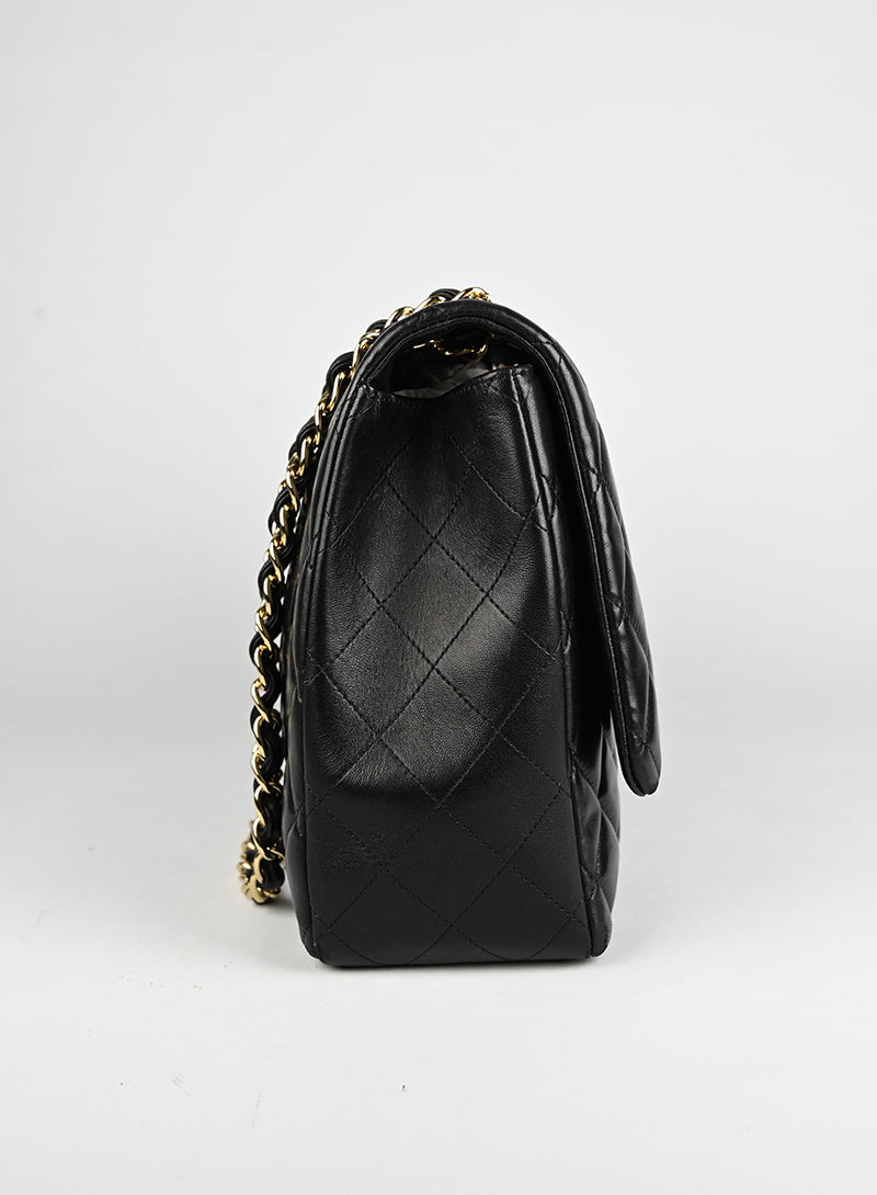 Chanel Timeless Jumbo Black Leather Handbag - Luxury Designer Tote Bag for Women, Perfect for Work, Travel & Evening Events
