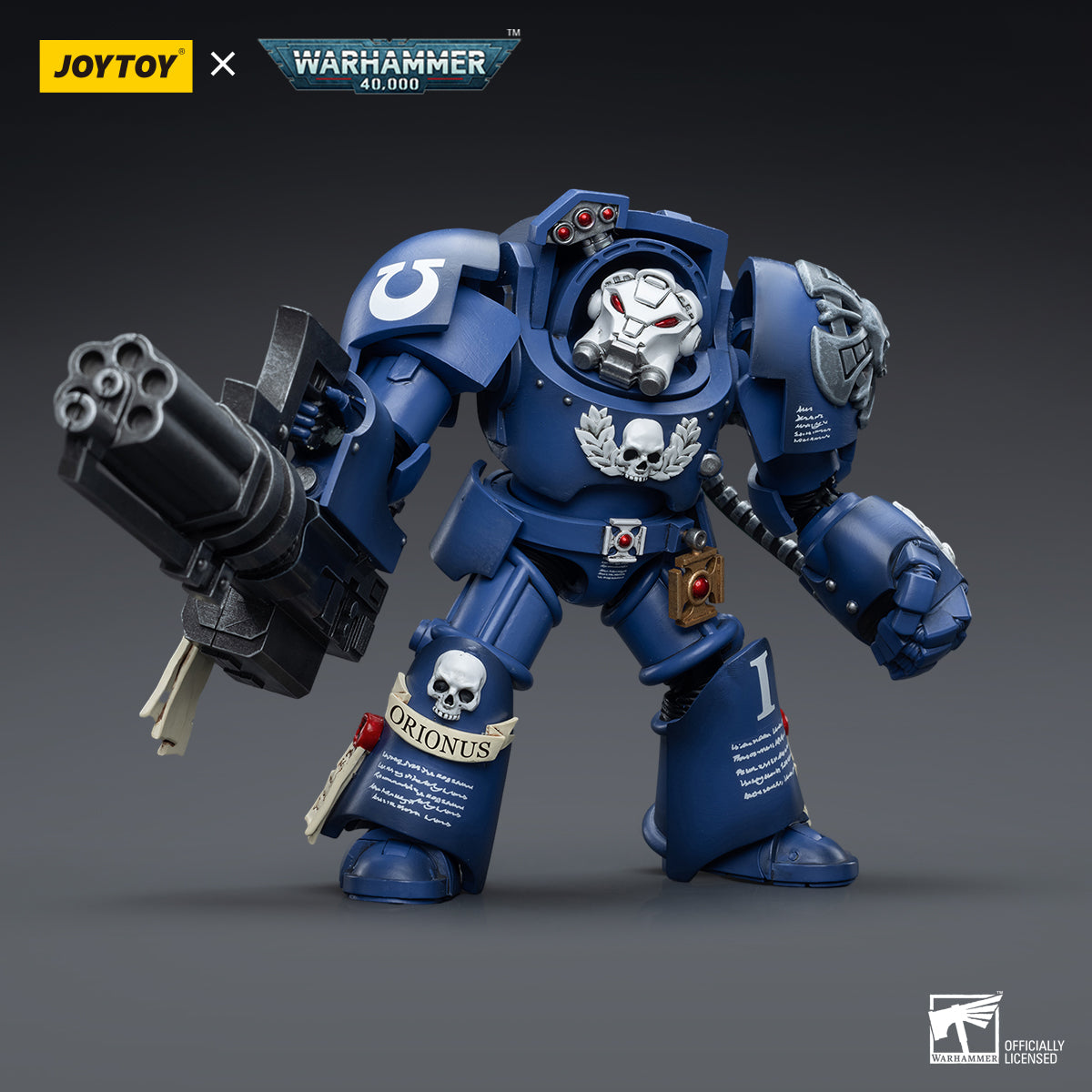 JOYTOY 1/18 Scale Warhammer 40K Ultramarines Terminators Action Figure Set (3-Pack) - Highly Detailed Collectible Miniatures for Tabletop Gaming & Display