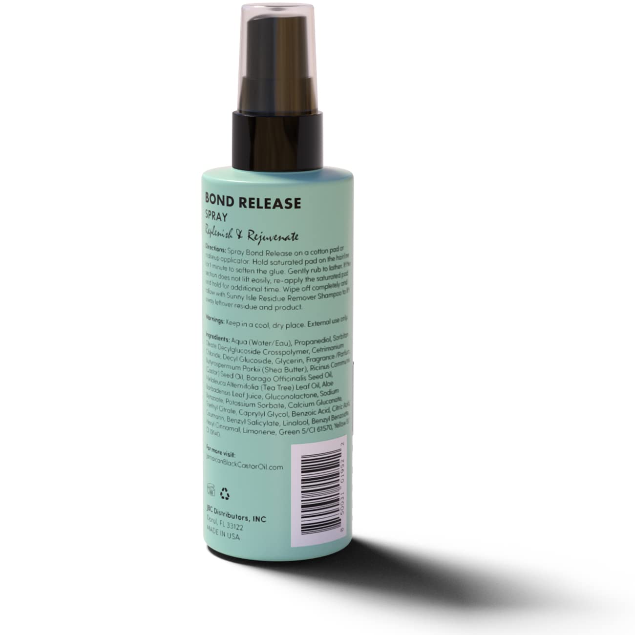 Sunny Isle Bond Release Spray for Wigs, Weaves, Braids & Extensions – 4oz | Works on Synthetic & Natural Hair | Jamaican Black Castor Oil Formula | Alcohol-Free Hairspray | Perfect for Salon, Styling & Hair Maintenance