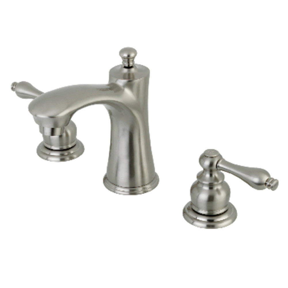 Kingston Brass KB7968AL 8 Inch Widespread Bathroom Faucet - Modern Matte Black Finish for Vanity Sinks & Bathroom Remodels