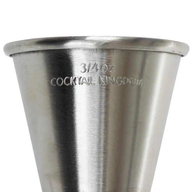 Premium Cocktail Jigger 1/2 oz & 3/4 oz Dual Measuring Cup - Professional Bar Tools for Mixing Cocktails, Bartending & Home Entertaining