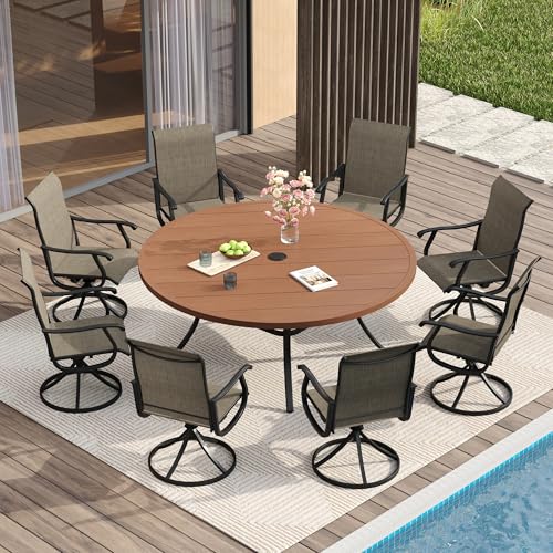 Walnut Table/ Black Chairs