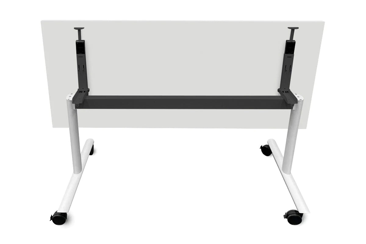 Jasonl Flip Top Folding Mobile Meeting Room Table - 1800L x 800W - Portable Conference Table for Office, Classroom & Events - Space-Saving Design for Small Rooms & Temporary Workstations