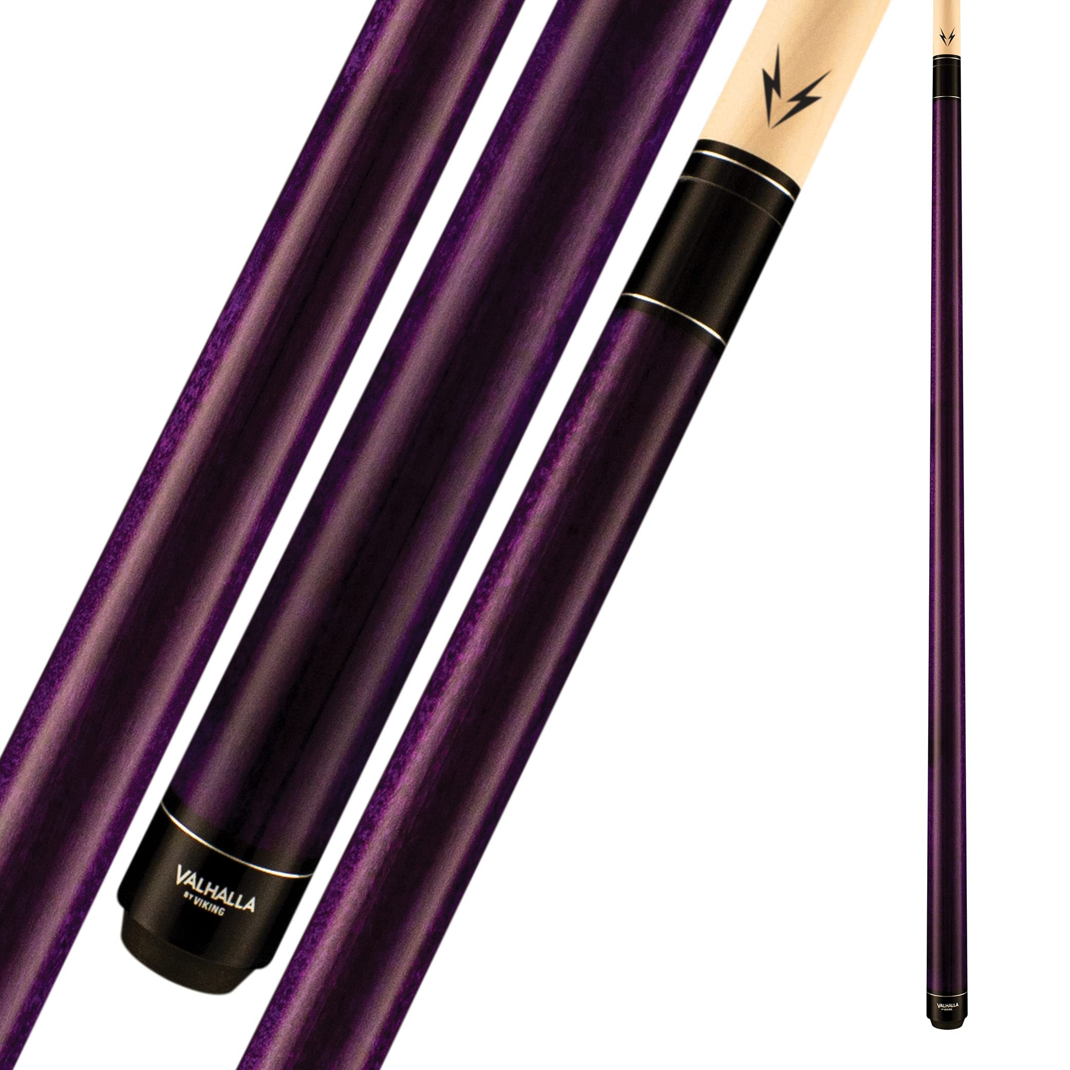 Viking Valhalla 100 Series No Wrap 2-Piece 58-Inch Pool Cue Stick - Professional Billiard Cue for Men & Women - Perfect for Home Bars, Game Rooms & Pool Halls