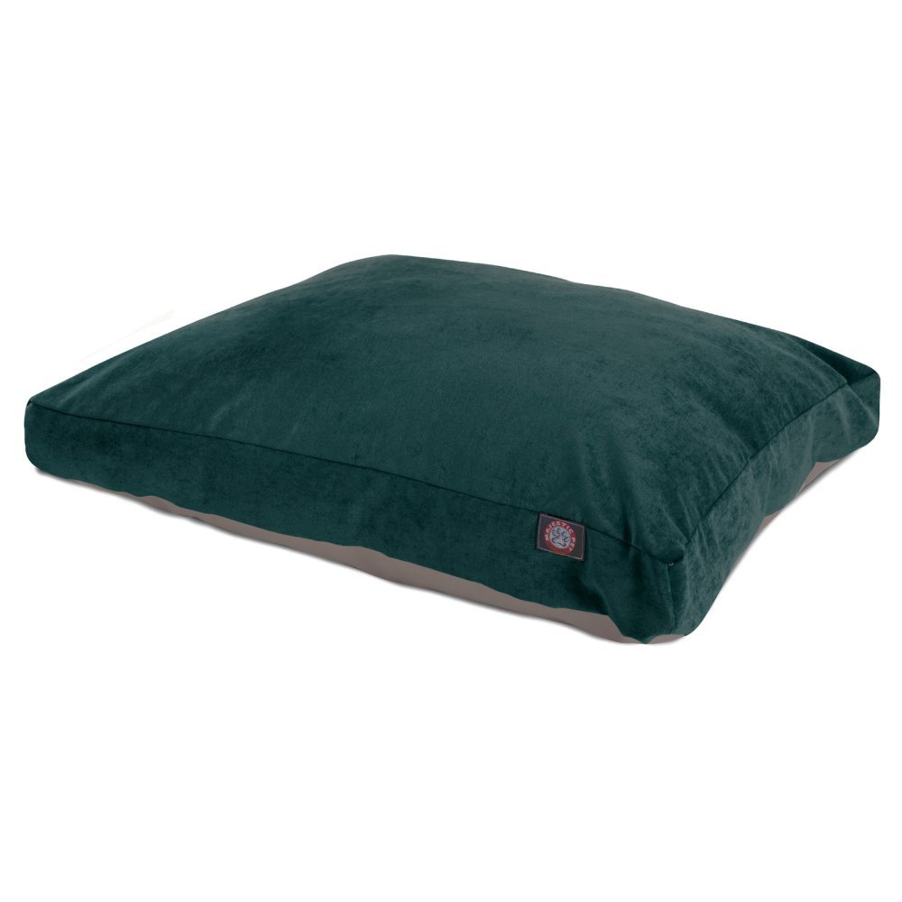 Majestic Pet Villa Rectangle Washable Dog Bed - Non-Slip Comfortable Pet Crate Bed with Removable Cover - Medium Size Kennel Bed for Sleeping (Polyester Fiber, Marine Blue) - Perfect for Home, Office & Travel Use