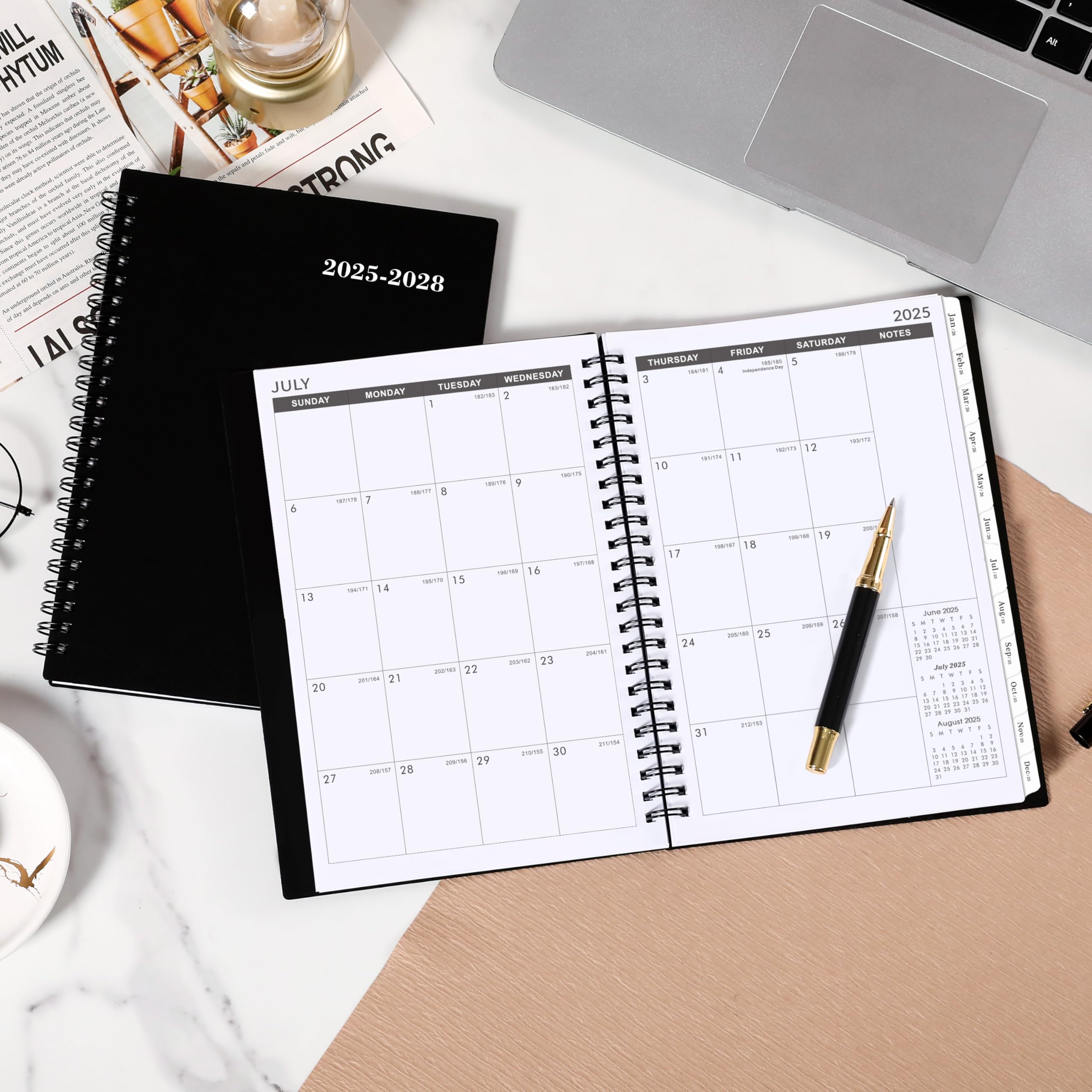 2025-2028 3-Year Monthly Planner with Inner Pocket - July 2025 to June 2028 Academic Calendar, 6.2