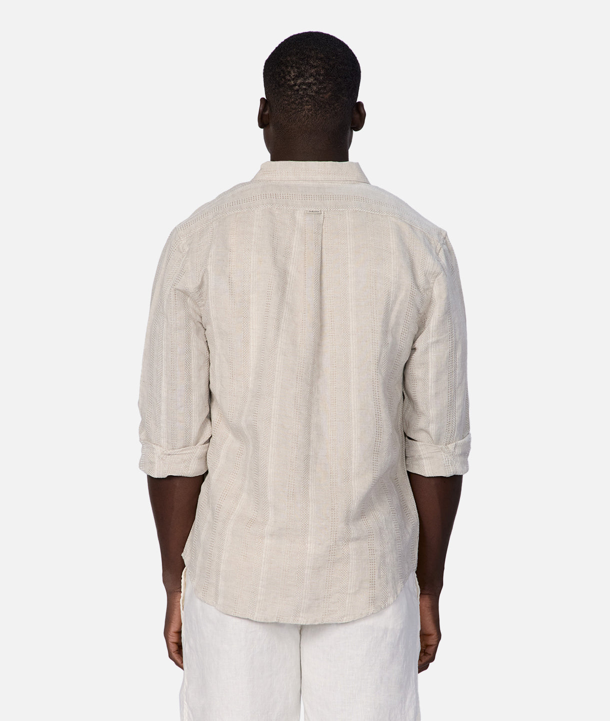 Premium Bahrain Long Sleeve Linen Shirt for Men - Breathable Wheat Color - Perfect for Summer Travel & Casual Office Wear