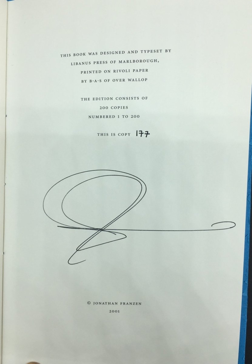 My Father's Brain by Jonathan Franzen - Signed First Edition | Alzheimer's & Dementia Awareness Book for Caregivers & Families