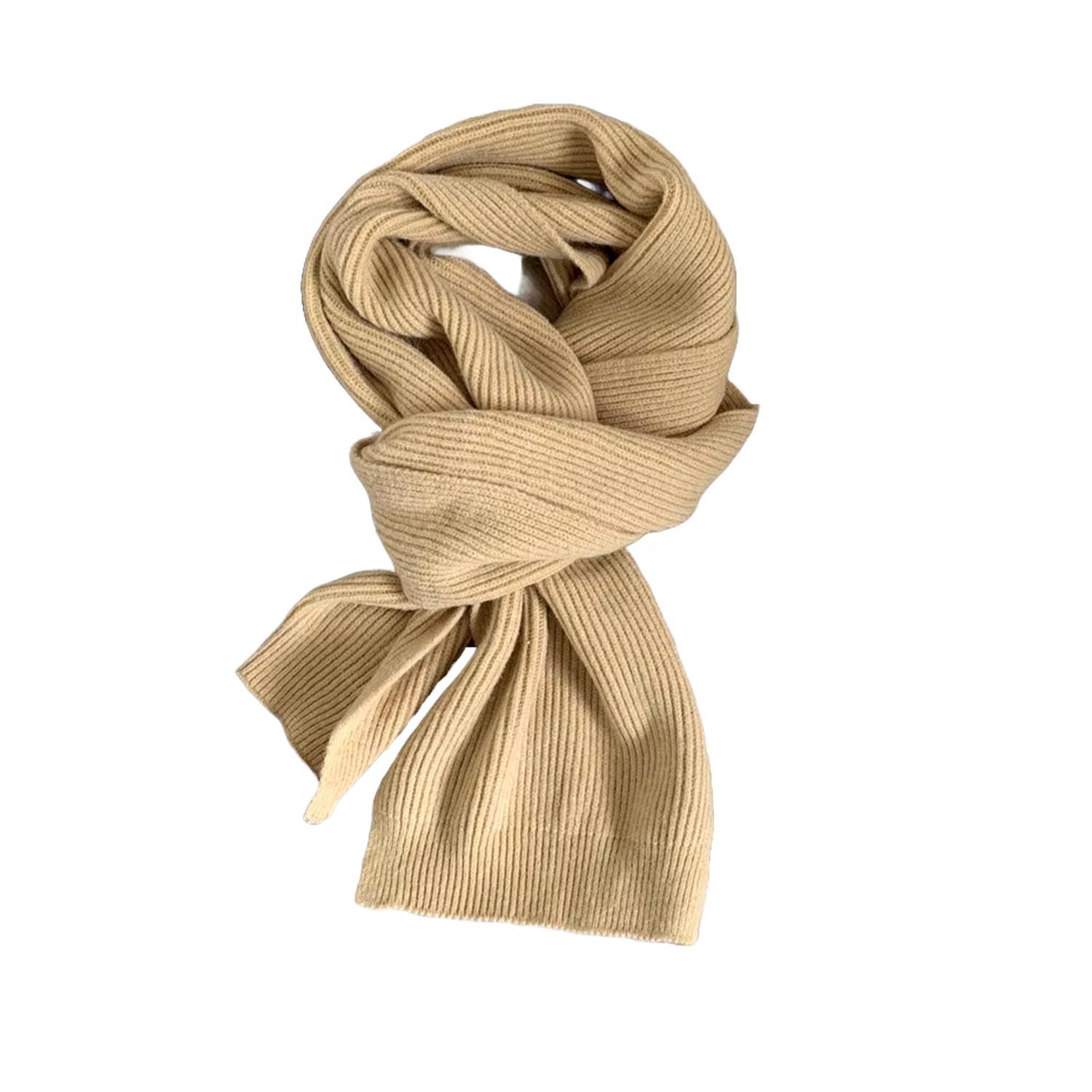 FLOOF Soft Chunky Knit Scarf in Camel - Cozy Winter Accessory for Women & Men | Perfect for Cold Weather, Outdoor Activities & Fashion Layering