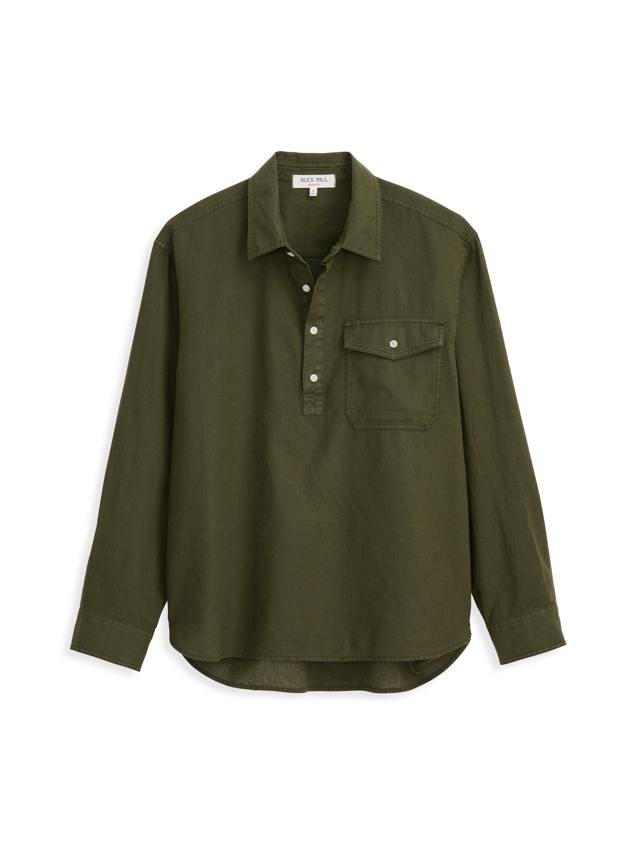 Stylish Carter Popover Shirt in Soft Cotton Linen Blend - Perfect for Casual Outings & Summer Vacations