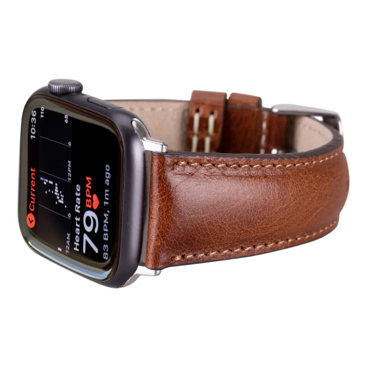 Premium Dark Brown Genuine Leather Apple Watch Band - Classic & Stylish for Men & Women - Perfect for Business, Casual & Everyday Wear