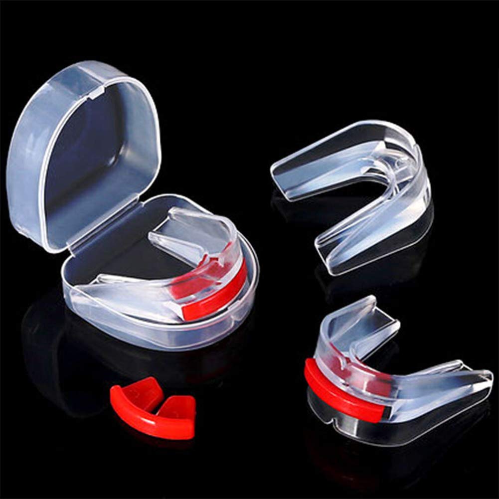 Premium Silicone Sports Mouth Guard - Professional Teeth Protector for Boxing, MMA, Basketball & Contact Sports - Breathable Mouthpiece with Protective Case - Ideal for Training, Competition & High-Impact Activities