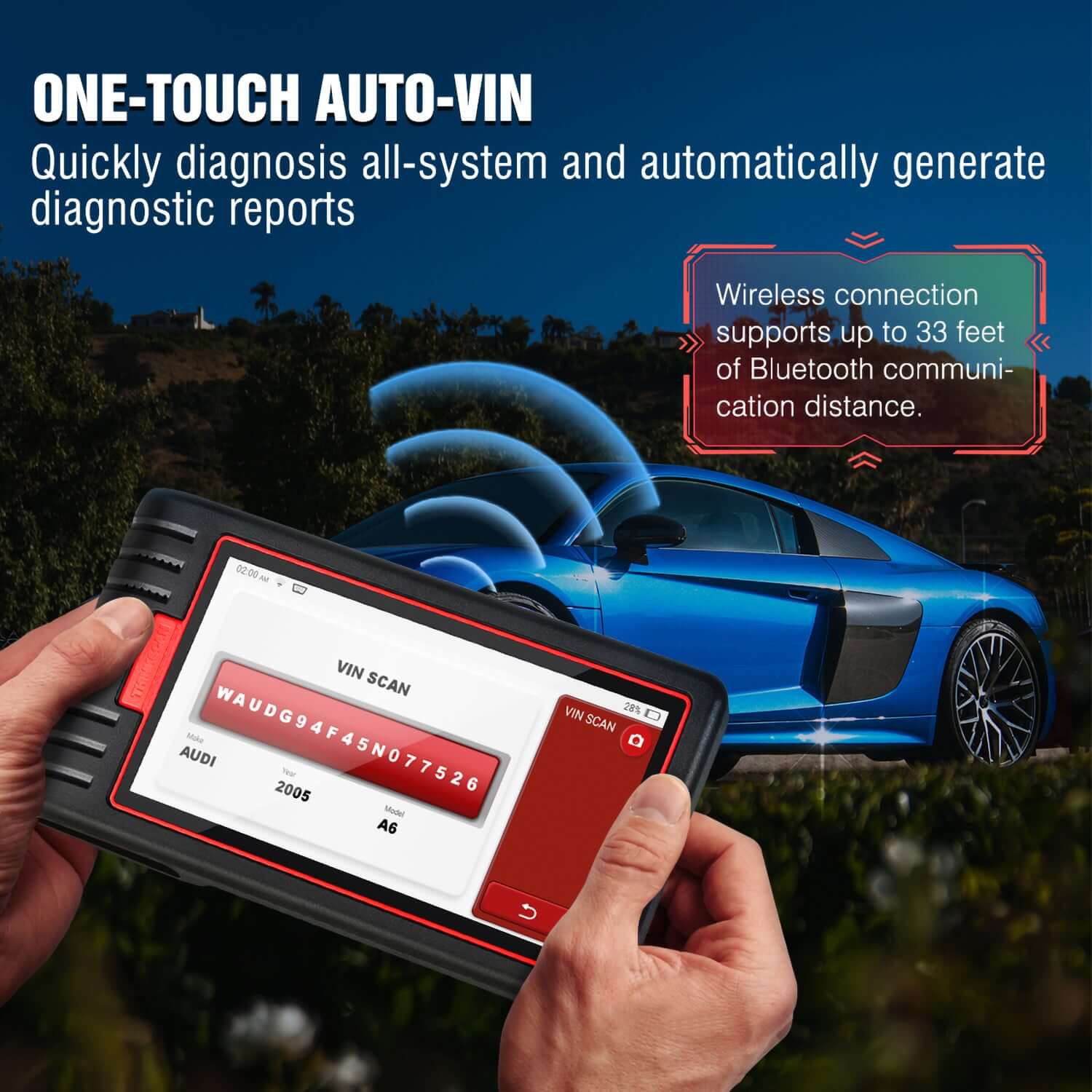 THINKCAR Thinkscan Max 2 CAN FD OBD2 Scanner - Full System Diagnostic Tool for Cars, Trucks & SUVs | Read/Reset Check Engine Light, ABS, SRS, Transmission | Perfect for Mechanics & DIY Auto Repair