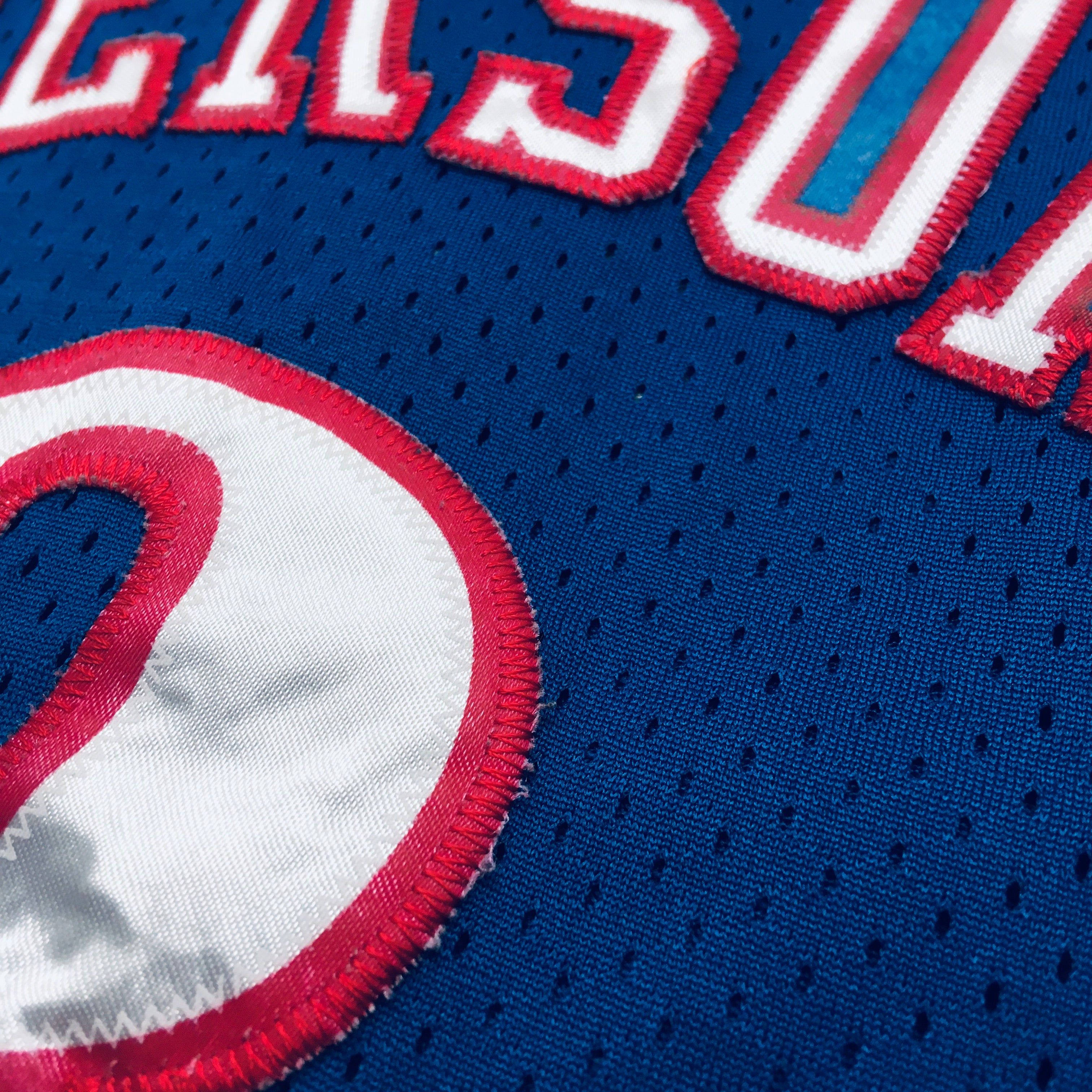 Authentic Philadelphia 76ers Allen Iverson 1997-98 Blue Nike Stitched NBA Jersey - XS Size - Perfect for Game Day, Collecting & Basketball Fans