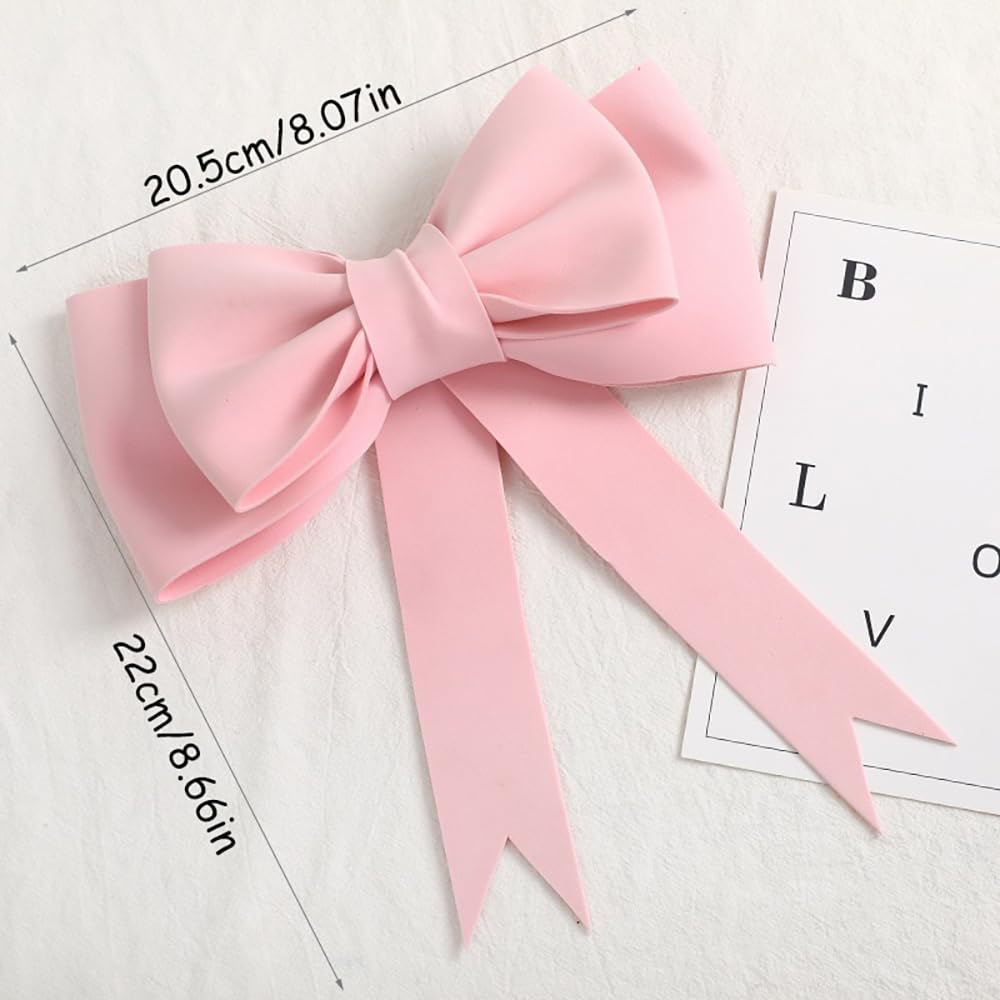 Large Pink Bow Cake Topper for Women - EVA Foam Bowknot Decoration for Birthday, Wedding, Baby Shower & Princess Cakes - Party Supplies & Cake Decorating Kit
