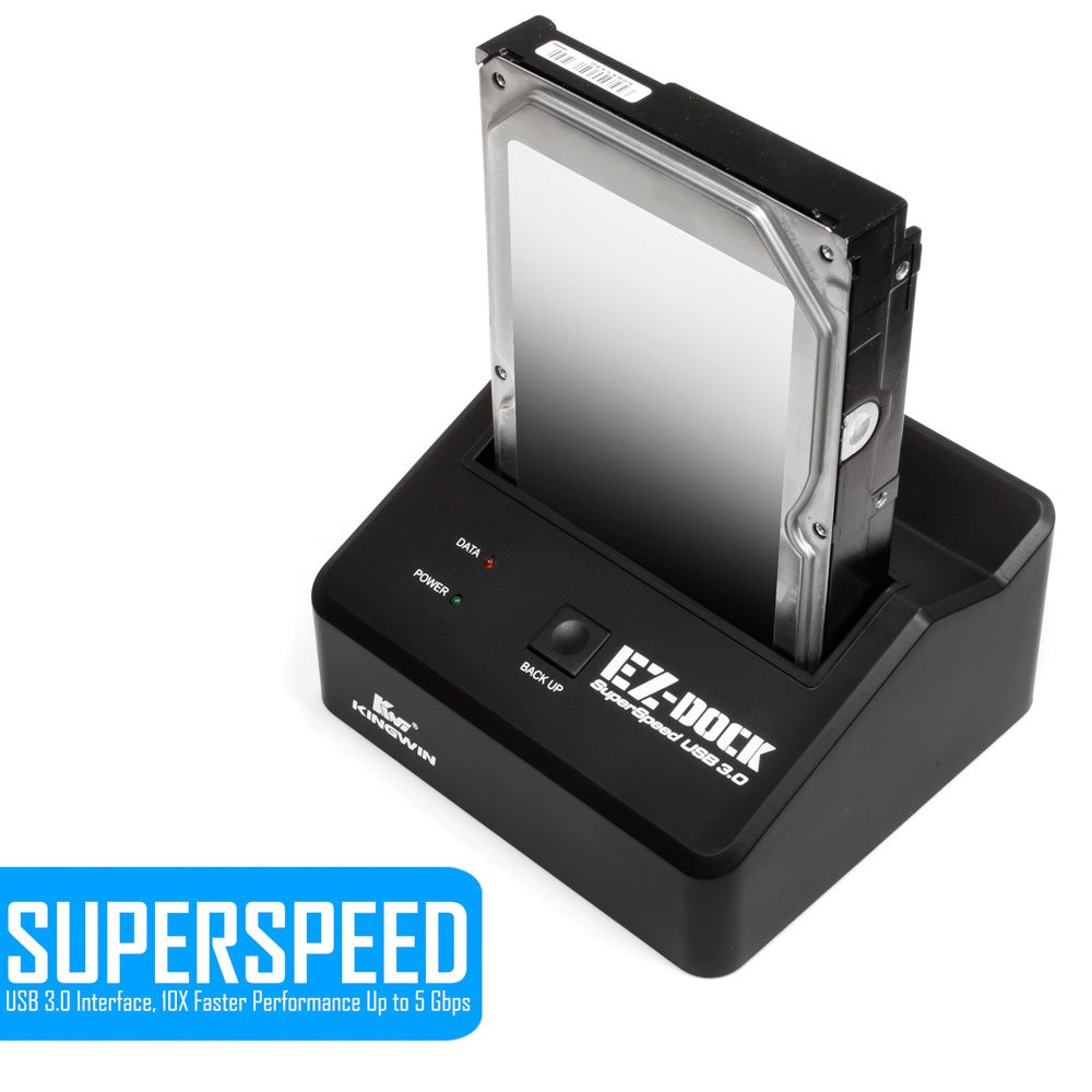 Kingwin USB 3.0 to SSD/SATA Hard Drive Docking Station - Tool-Free 2.5