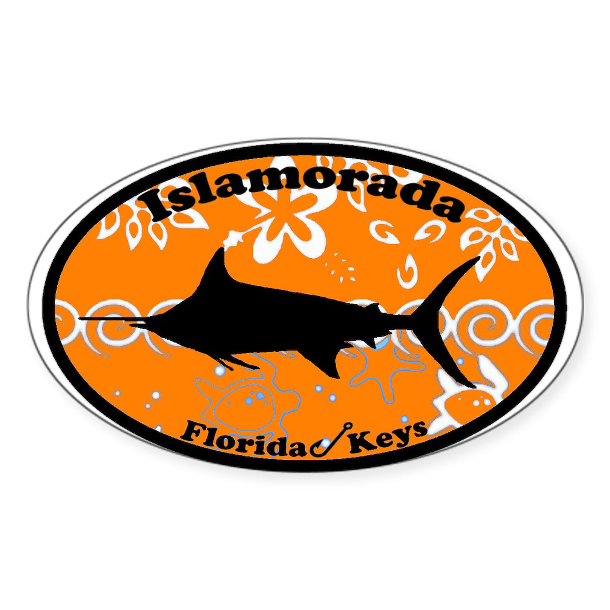 Islamorada FL Oval Car Bumper Sticker - Waterproof Vinyl Decal for Cars, Laptops, Windows - Perfect for Beach Lovers & Florida Travel Enthusiasts