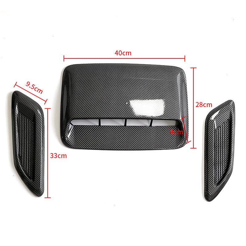 Carbon Fiber Car Hood Air Vent Cover - Universal Fit for Performance & Style - Upgrade Your Vehicle's Look & Airflow for Racing & Custom Builds