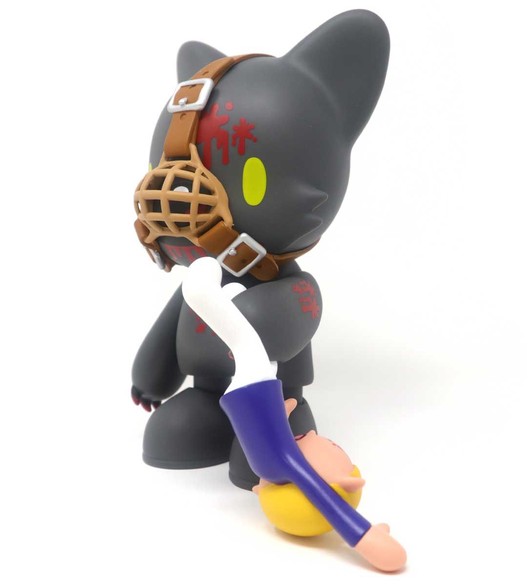 Gloomy in Black Superjanky Mori Chack Plush Toy - Cute Kawaii Bear Collectible for Anime Fans, Home Decor & Gift Giving