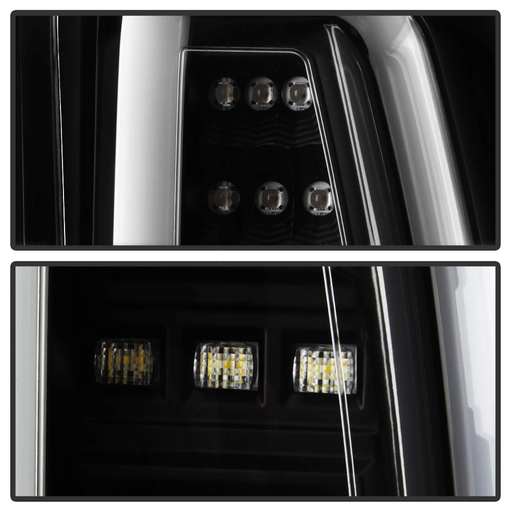 ACANII Full LED Tail Lights Brake Lamps for 2015-2020 GMC Yukon & Yukon XL - Black Pair Set (Driver & Passenger Side) - Upgrade Your Truck's Style & Night Visibility for Safer Driving