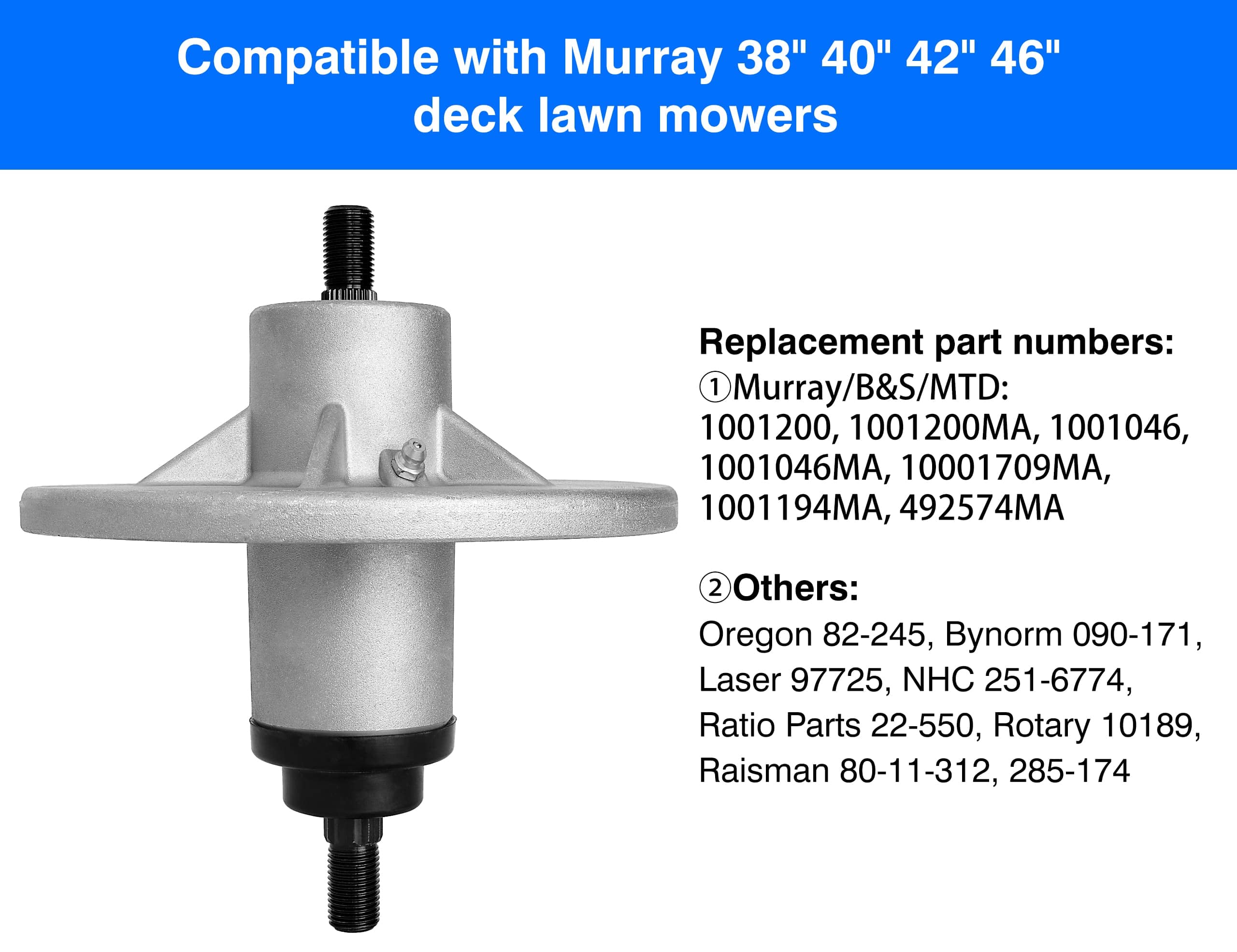 1001200MA Spindle Assembly for Murray 38