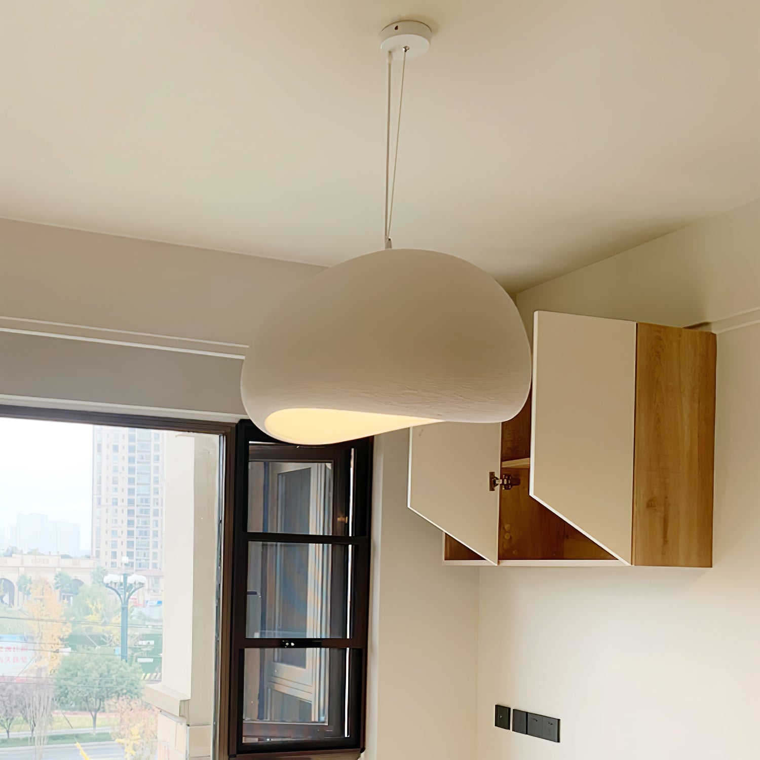 Modern Cloud Pendant Light Fixture - Stylish Hanging Ceiling Lamp for Living Room, Bedroom & Dining Area - Perfect for Home Decor and Ambient Lighting