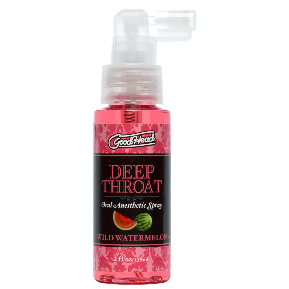GoodHead Deep Throat Flavored Oral Anesthetic Spray - Long Lasting Numbing Spray for Oral Sex & Intimate Play, Perfect for Couples & Adult Use