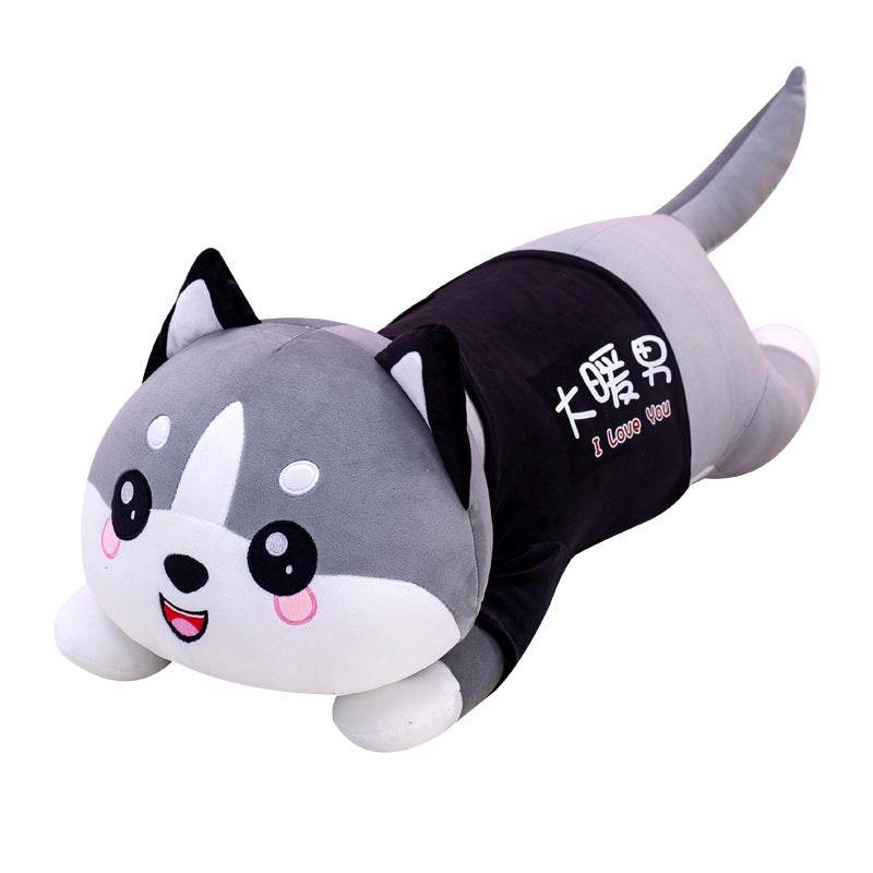 **Extra Large Stuffed Husky Dog Plush Toy - Lifelike Siberian Husky Puppy Soft Cuddly Companion for Kids, Adults - Perfect for Gifts, Nursery Decor, and Snuggling**