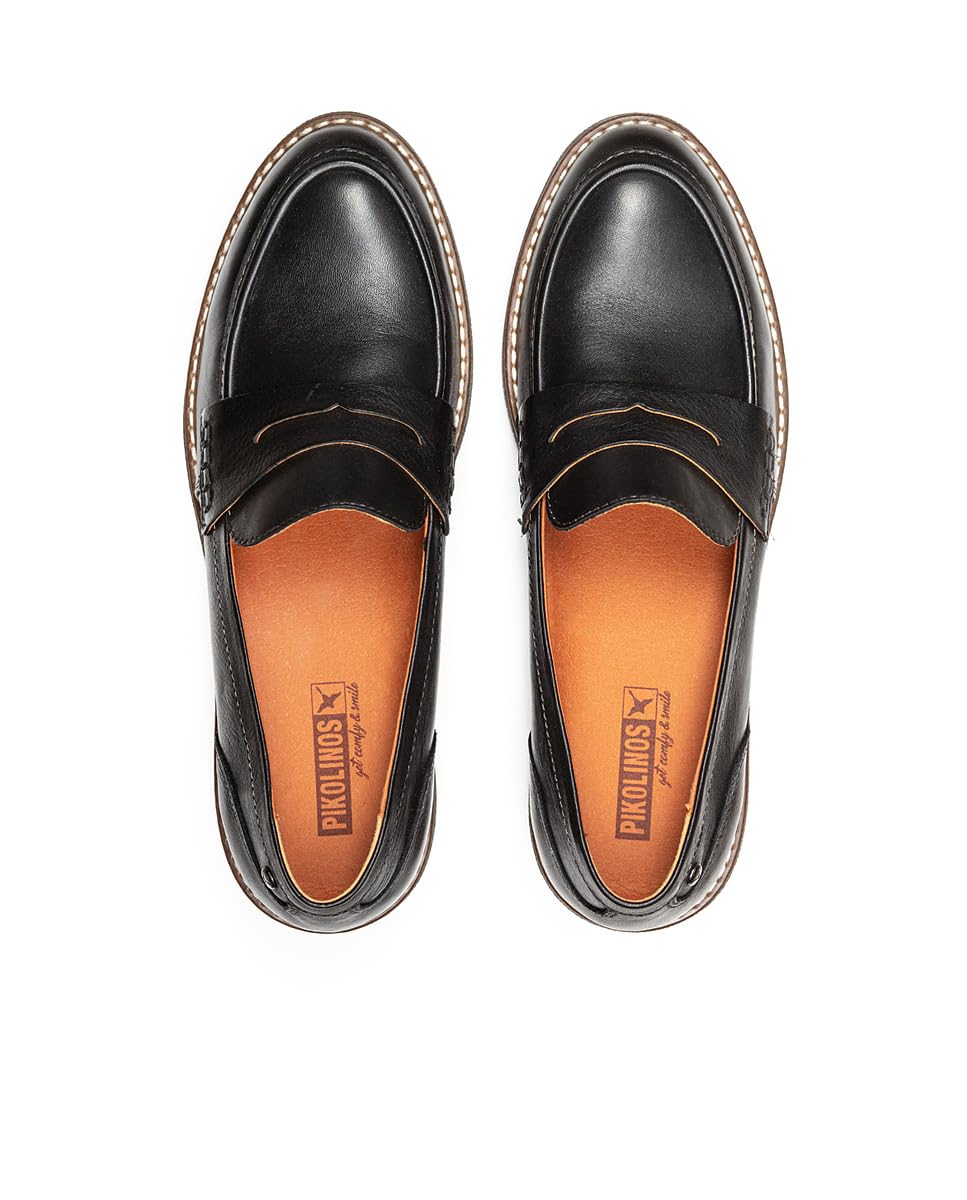 PIKOLINOS Women's Aldaya Leather Loafers - Comfortable & Stylish Slip-On Shoes for Work, Travel & Casual Wear