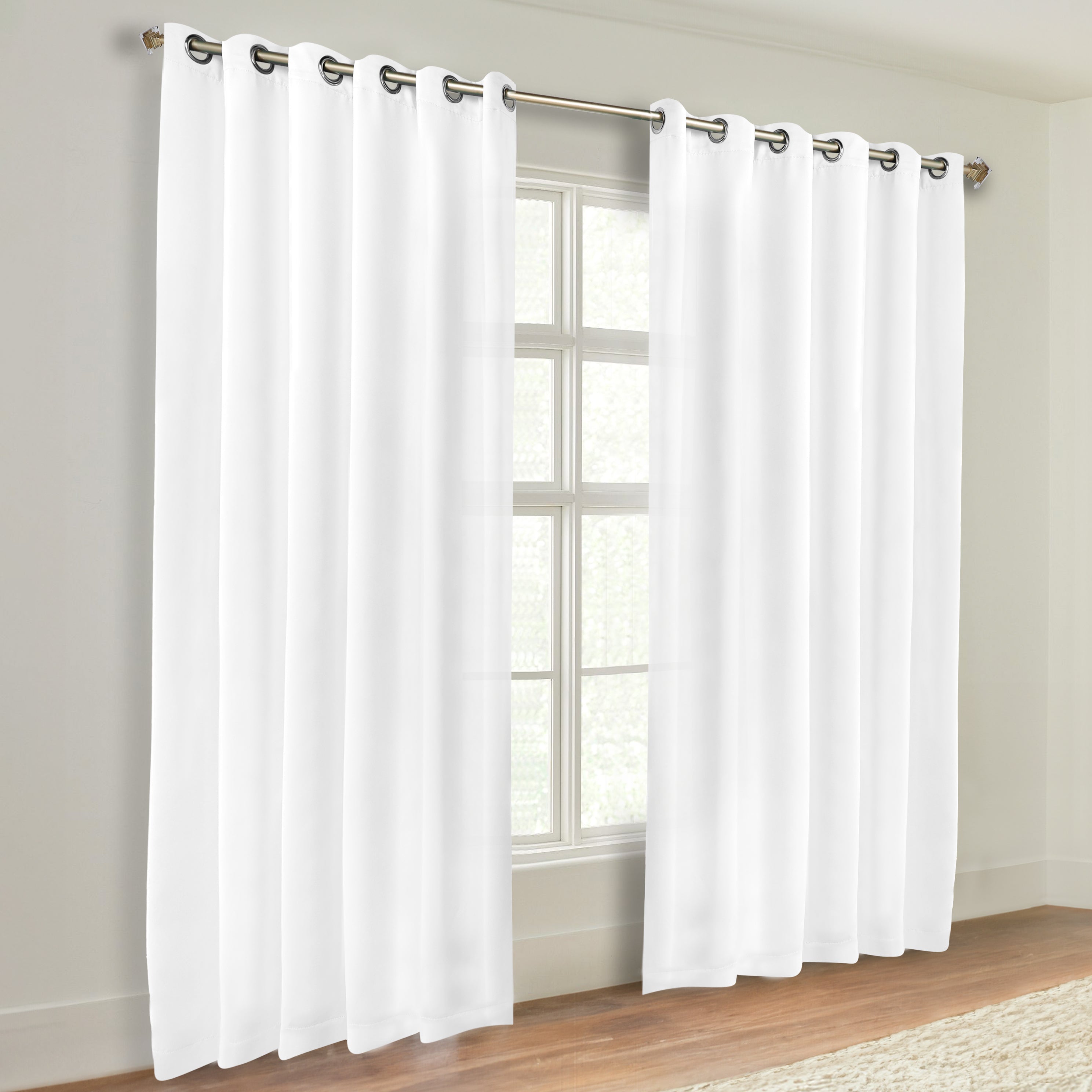 Classic Modern Solid Blackout Curtain Panels - Set of 2 for Bedroom & Living Room - Light Blocking Thermal Insulated Window Drapes for Home Decor