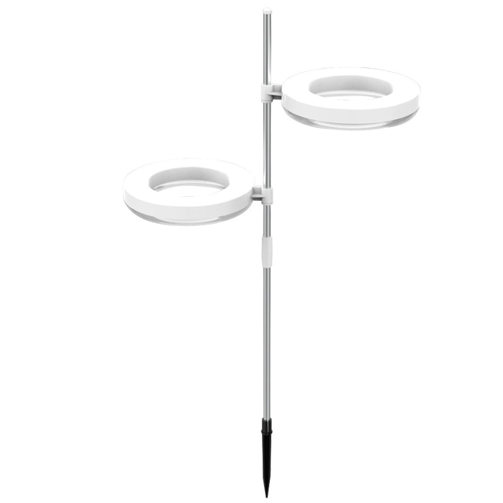 AMKYA Full Spectrum LED Plant Grow Light - Dual Ring Design, 12W Dimmable with 9 Brightness Levels for Indoor Plants, Seedlings & Blooming | Perfect for Hydroponics, Greenhouses & Home Gardening