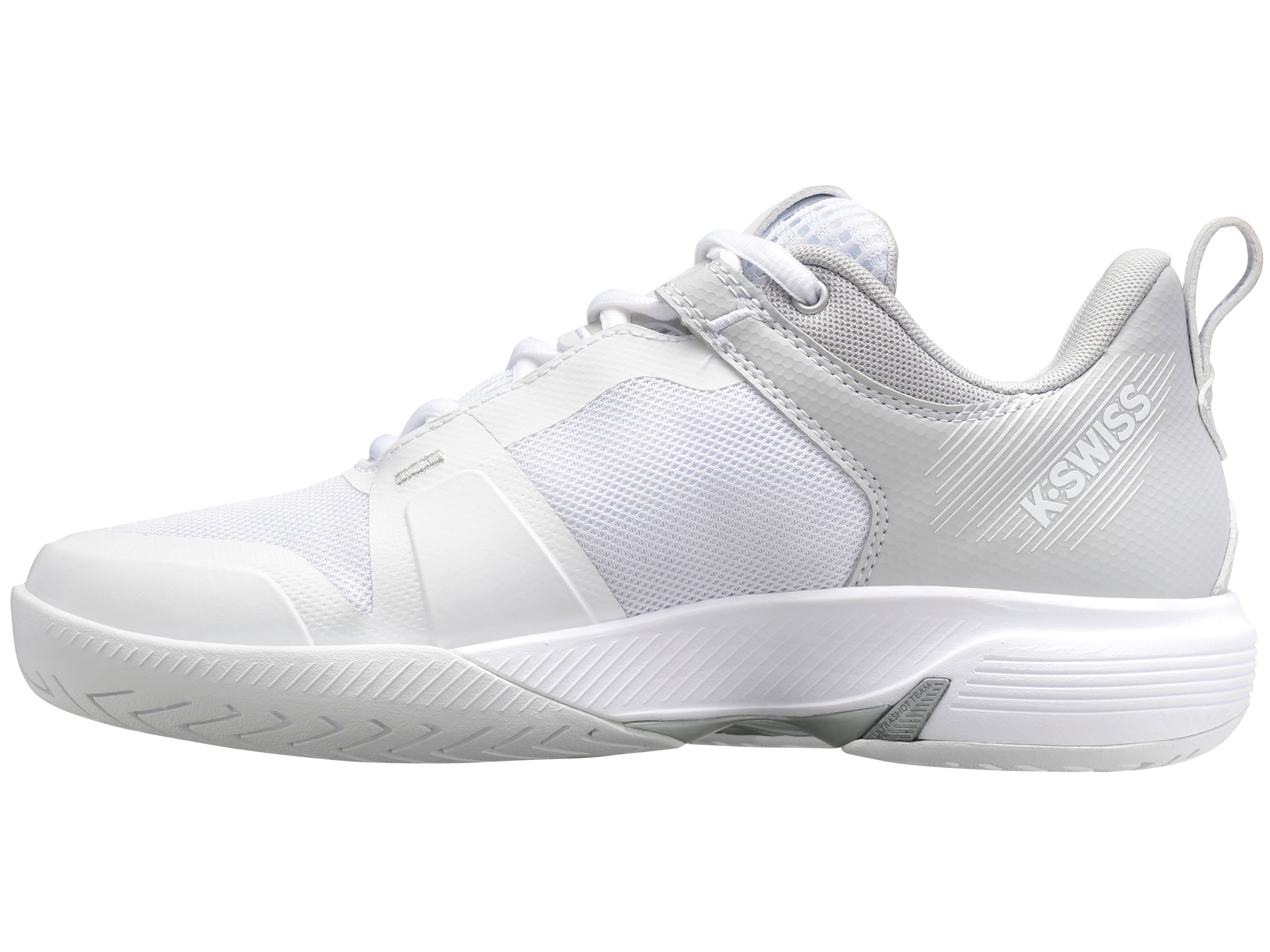 97395 914 M | ULTRASHOT TEAM Basketball Shoes - White/Lunar Rock/Silver | High-Performance Court Sneakers for Men | Perfect for Indoor & Outdoor Games, Training, and Streetwear Fashion