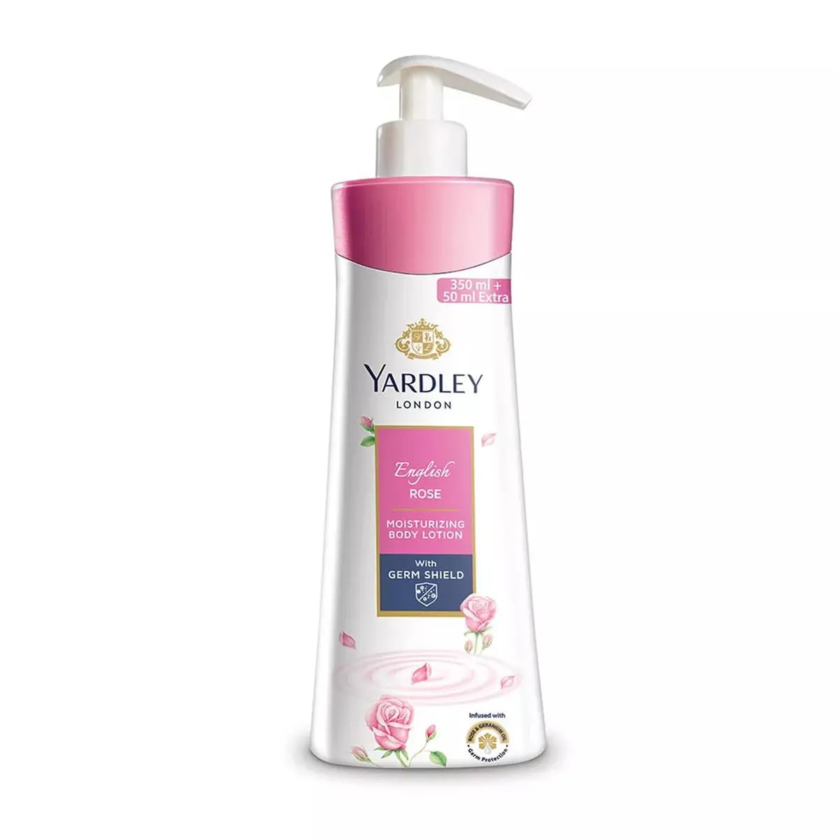Yardley English Rose Moisturizing Body Lotion 400ml - Hydrating & Nourishing Dry Skin for Women & Men - Perfect for Daily Use, After Shower & Spa Days
