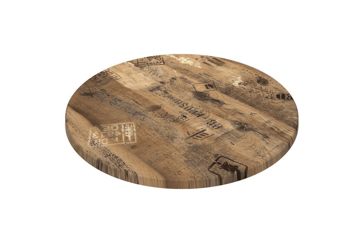 SM France Werzalit Duratop Round Table Top 800mm - Durable Restaurant & Cafe Furniture for Indoor/Outdoor Dining Areas