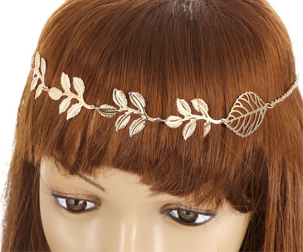 Yueton 2-Pack Fashion Women's Hair Clips - Olive Branch Tassel Leaf Design Alligator Barrettes Bobby Pins for Bridal, Wedding, Party Hairstyles | Elegant Hair Accessories for Daily Wear, Prom, Special Occasions