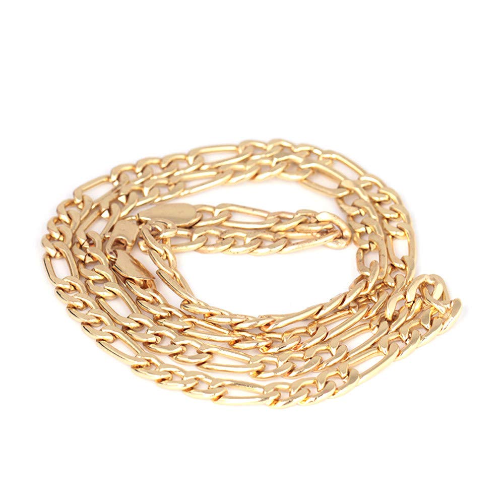 Luxury Gold Cuban Chain Necklace for Men & Women - Fashionable Curb Link Choker with Pendant - Perfect Birthday & Christmas Gift for Her - Elegant Jewelry for Parties, Dating & Daily Wear (Gold, One Size)