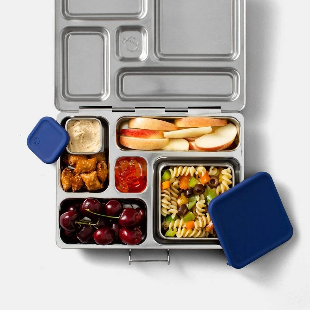 Planetbox Big Square Dipper (Rover) - Stainless Steel Lunch Box for Kids | Eco-Friendly, Leak-Proof Food Container | Perfect for School, Picnics & Outdoor Activities