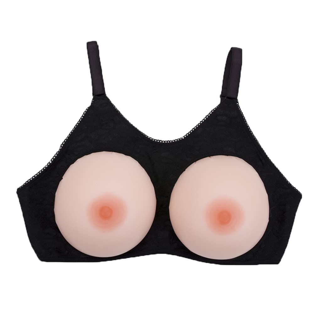 Premium TC-GFR 2-in-1 Silicone Breast Prosthesis - Natural Looking Fake Breast Forms for Mastectomy & Crossdressing - Pocket Bra Compatible - Ideal for Drag Queens, Trans Women & Breast Cancer Survivors (Size I Cup, 4100g) - Perfect for Everyday Wear, Costumes & Confidence Building