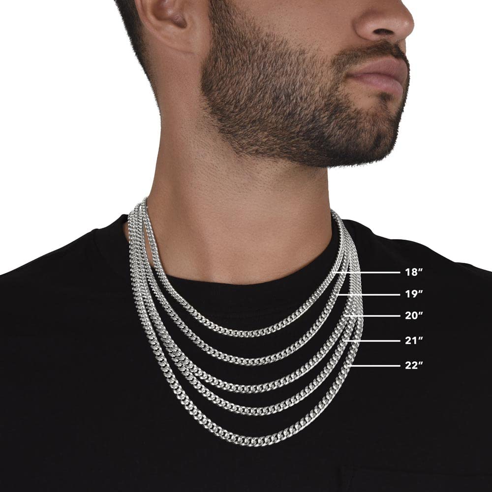 Custom 100 Dog Breeds Cuban Link Chain Necklace - Perfect Gift for Dog Lovers, Father's Day, Birthday & Christmas - Ideal for Dog Rescue Owners, Dog Dads & Pet Parents (Great for Everyday Wear, Special Occasions & Gift Giving)