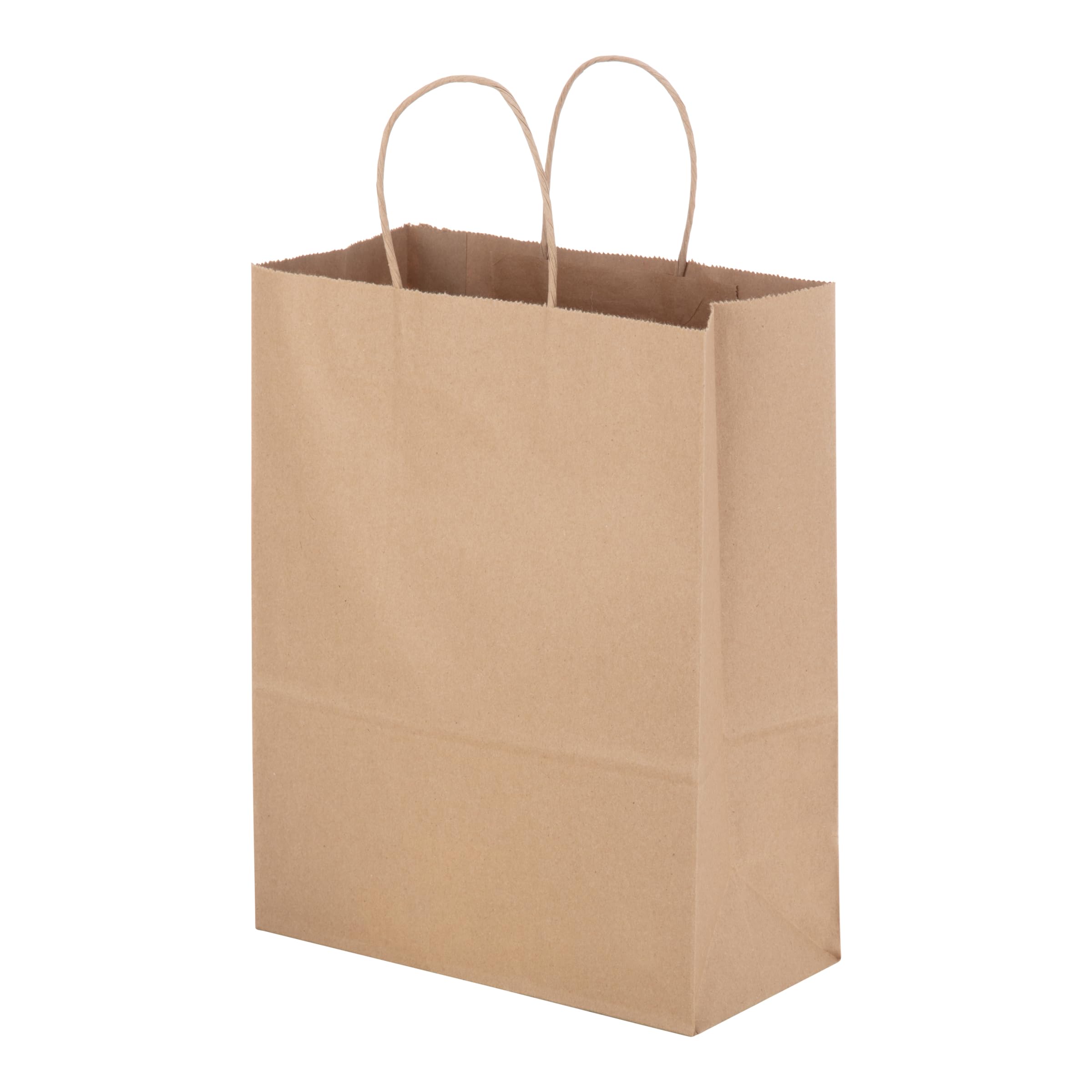 Duro Bag Missy Dubl Life 60# Recycled Kraft Shopping Bags - FSC Certified (Pack of 250) - Eco-Friendly Grocery, Retail & Bulk Shopping Bags for Stores, Markets & Sustainable Living