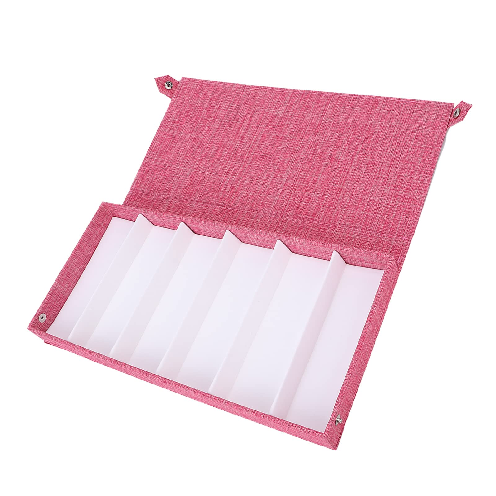 6-Slot Eyeglasses & Sunglasses Storage Case with Flocking Cloth Lining - Scratch-Resistant Organizer Box with Button Closure - Perfect for Home, Office, Travel & Retail Display